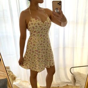 NWT Zara flora mini dress XS